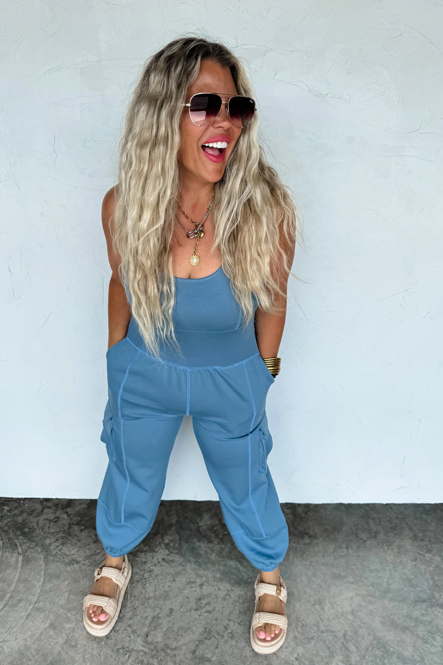 PREORDER: All Set Tank Romper Scuba Material