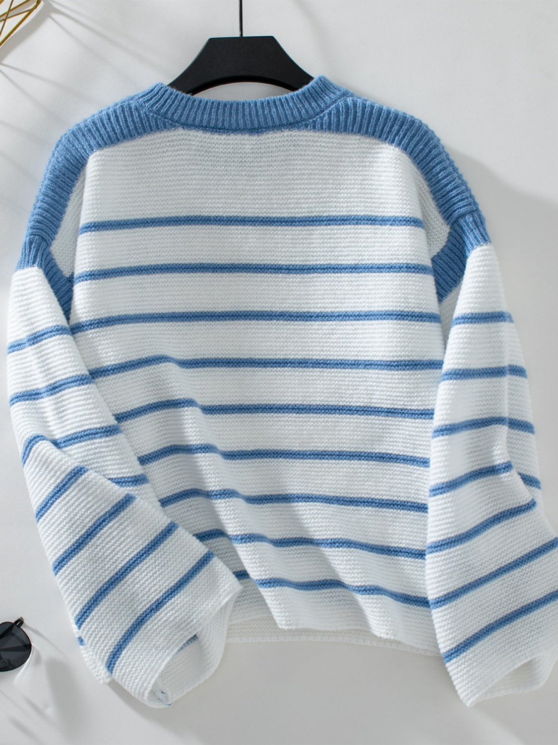 Classic Striped Wide Sleeve Sweater