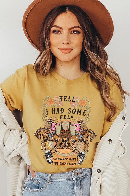 Hell I Had Some Help Western T-Shirt