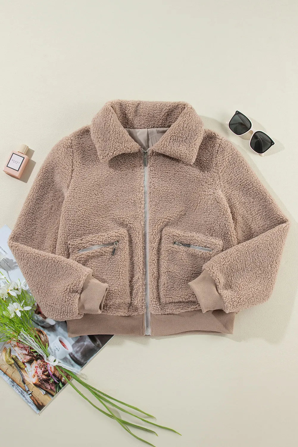 Zip Up Plush Jacket