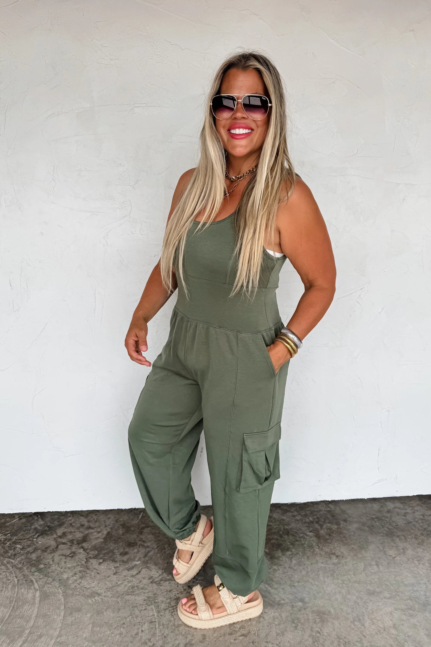 PREORDER: All Set Tank Romper Scuba Material