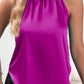 Ruched Grecian Neck Tank