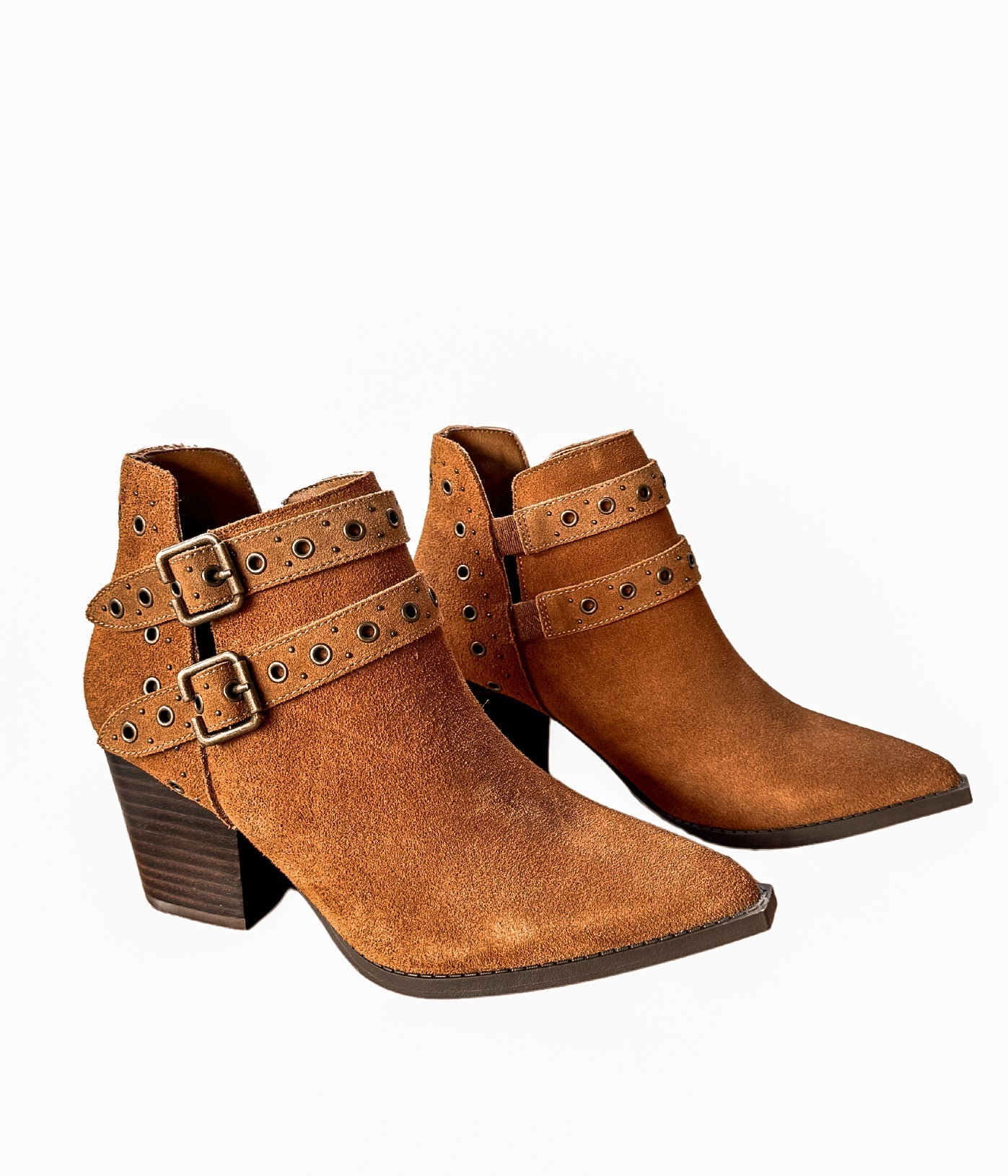 Sarah Leather Ankle Boot in Tan