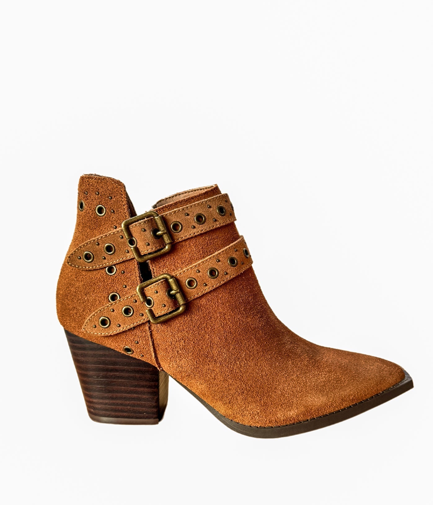 Sarah Leather Ankle Boot in Tan