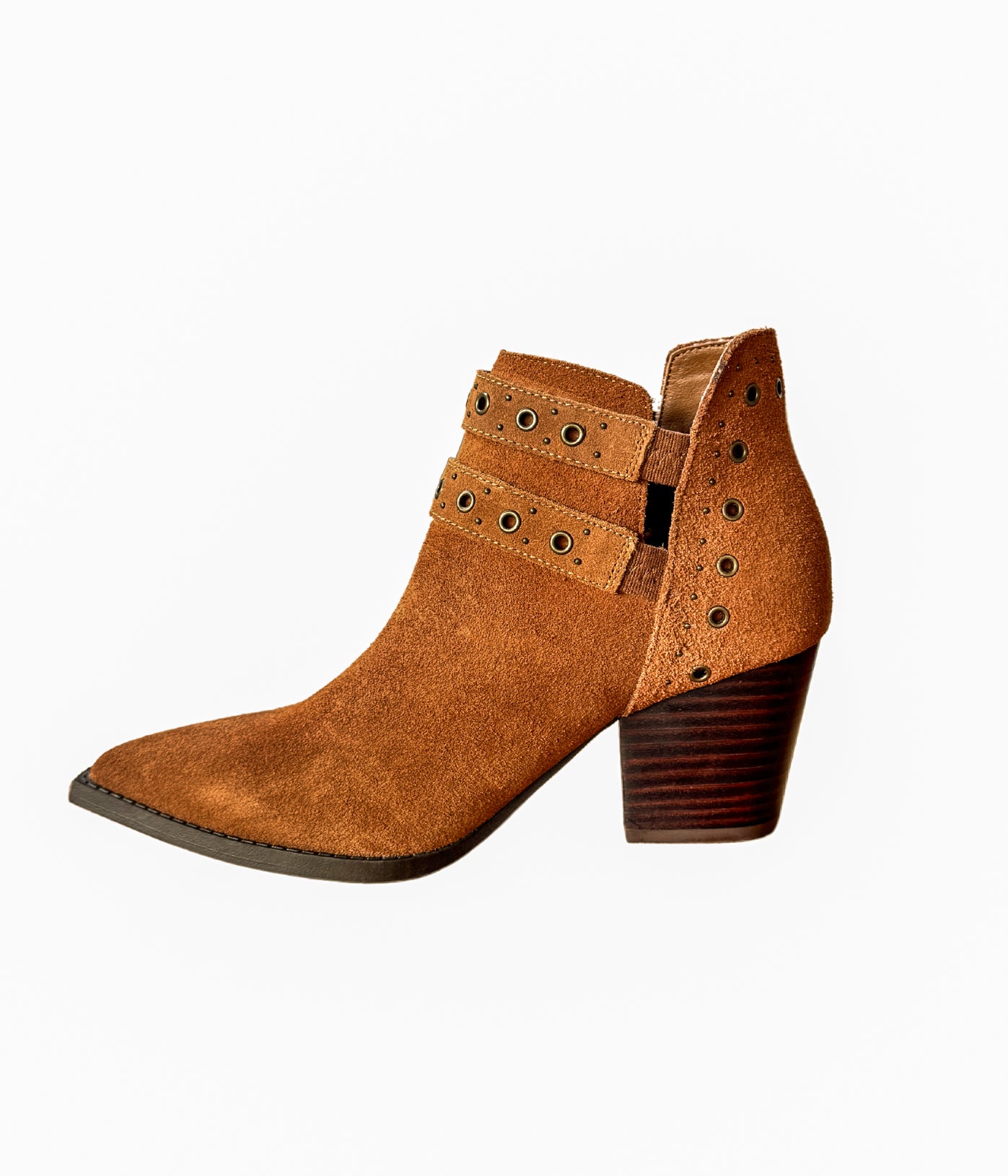 Sarah Leather Ankle Boot in Tan