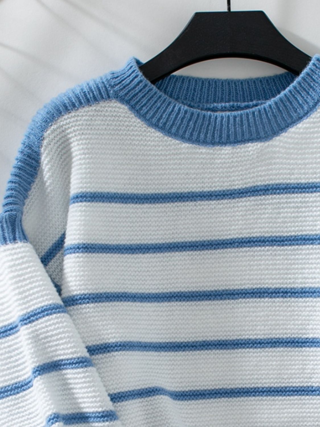 Classic Striped Wide Sleeve Sweater