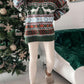 Moose Holiday Dropped Shoulder Sweater