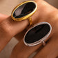 Stainless Steel Oil Drip Elliptical Open Ring