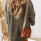 Cable-Knit Sweater Dress