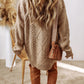Cable-Knit Sweater Dress