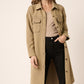 Acid Wash French Terry Longline Shacket