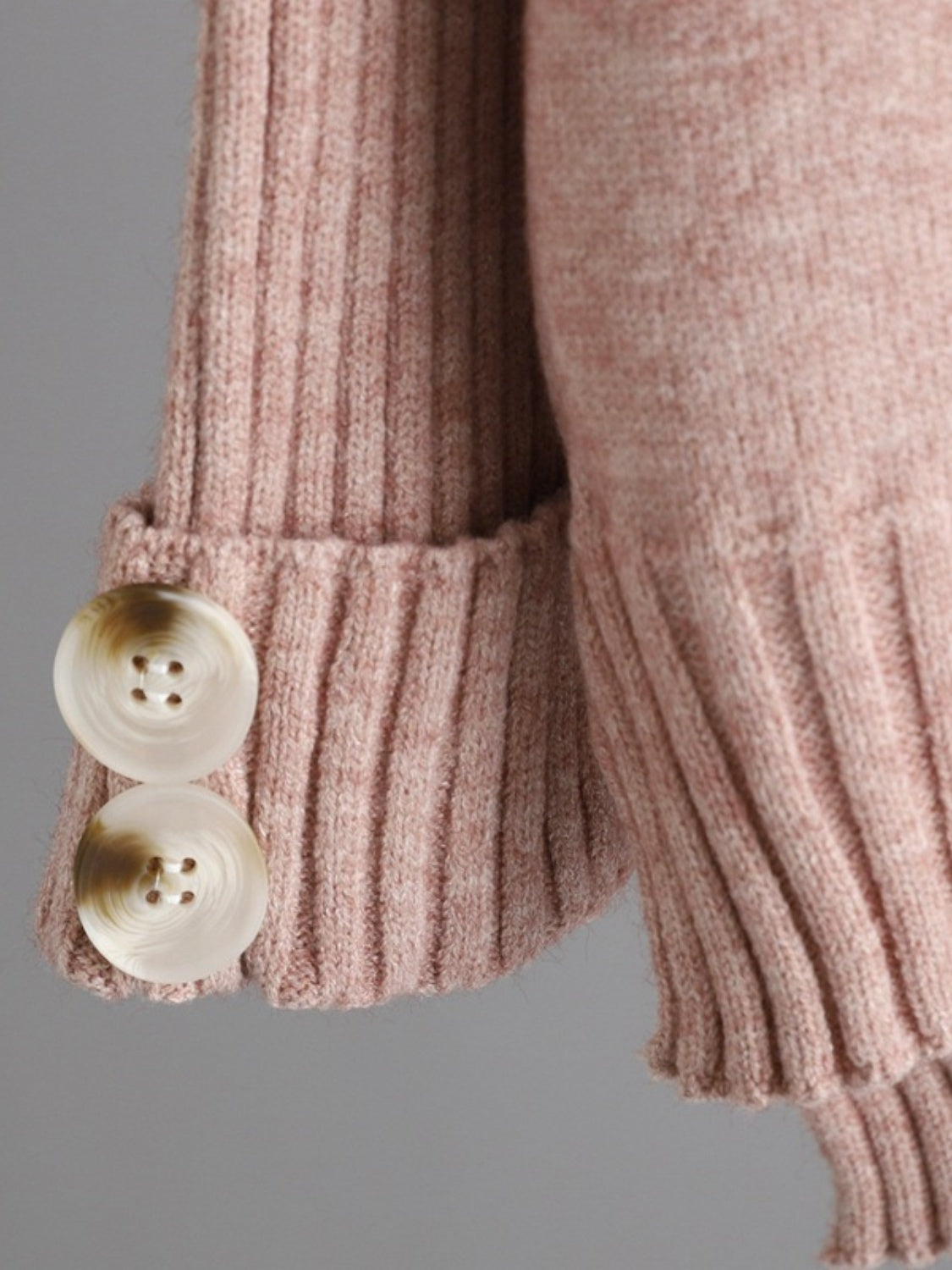 High-Low Turtleneck Top and Pants Sweater Set