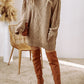 Cable-Knit Sweater Dress