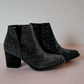 Rhinestone Bootie in Black