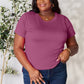 Basic Round Neck Short Sleeve T-Shirt