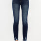 Kancan Cat's Whiskers Raw Hem High Waist Jeans