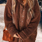 Fuzzy Snap Down Jacket