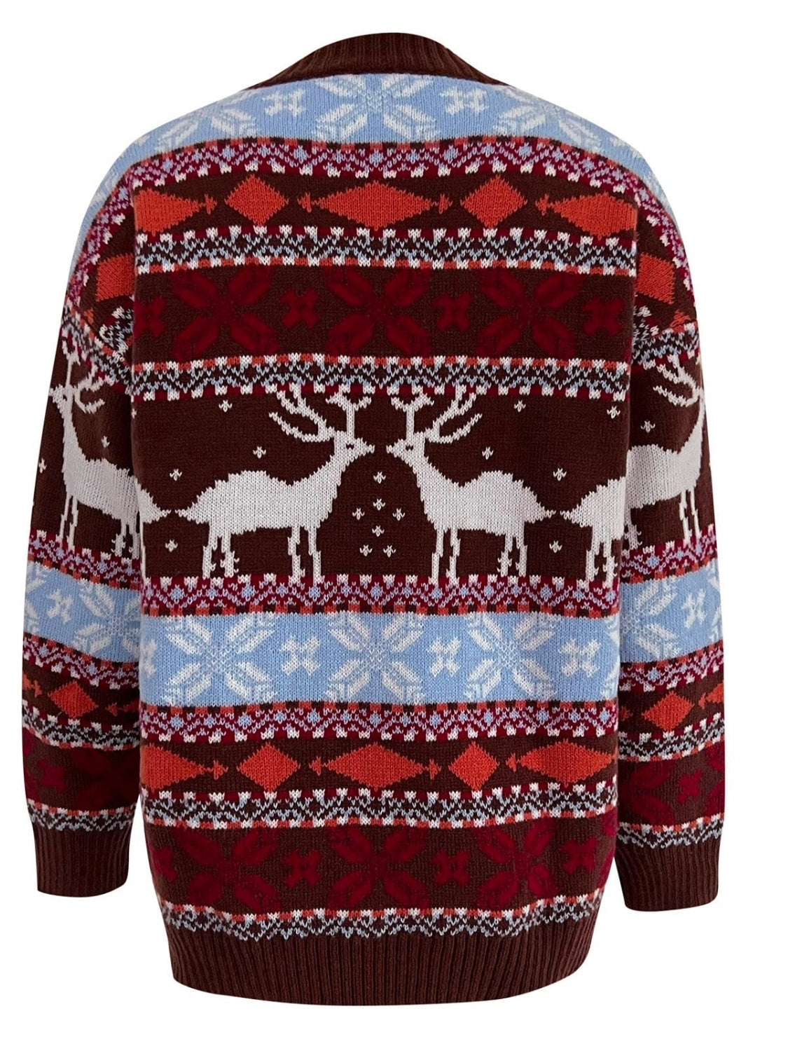 Moose Holiday Dropped Shoulder Sweater