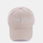 Washed Embroidered City Baseball Cap