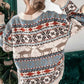Moose Holiday Dropped Shoulder Sweater