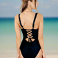 Barcelona Lace Up One Piece Swimsuit
