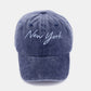 Washed Embroidered City Baseball Cap