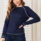 Long Raglan Sleeve Round Neck Top
