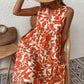 Notched Sleeveless Mini Dress