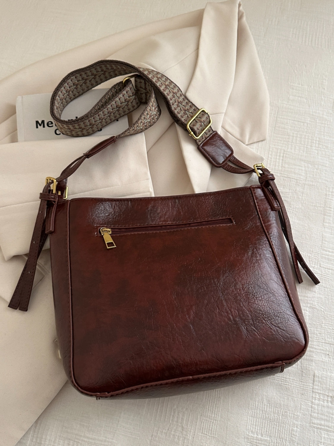 Adjustable Strap Crossbody Bag with Pouch