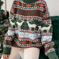 Moose Holiday Dropped Shoulder Sweater