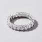 Inlaid Zircon 925 Sterling Silver Band Ring