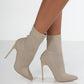 Mesh Sock Style Stiletto Booties
