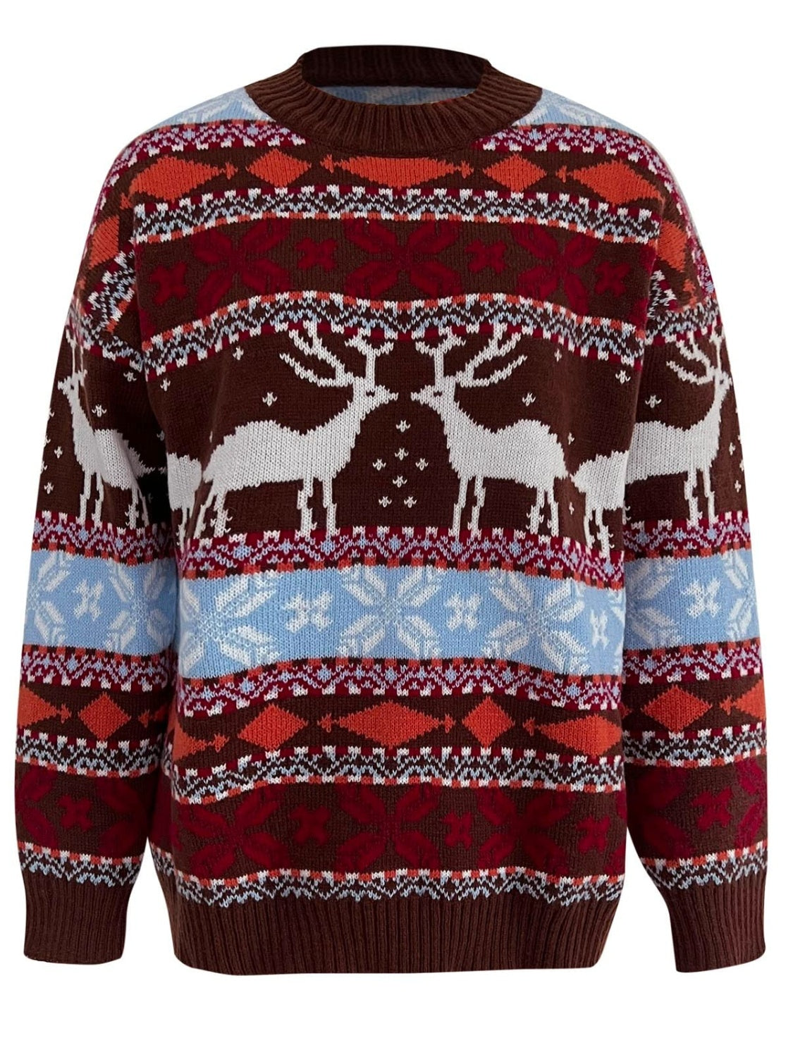 Moose Holiday Dropped Shoulder Sweater