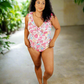 Naples Floral Ruched Swimsuit