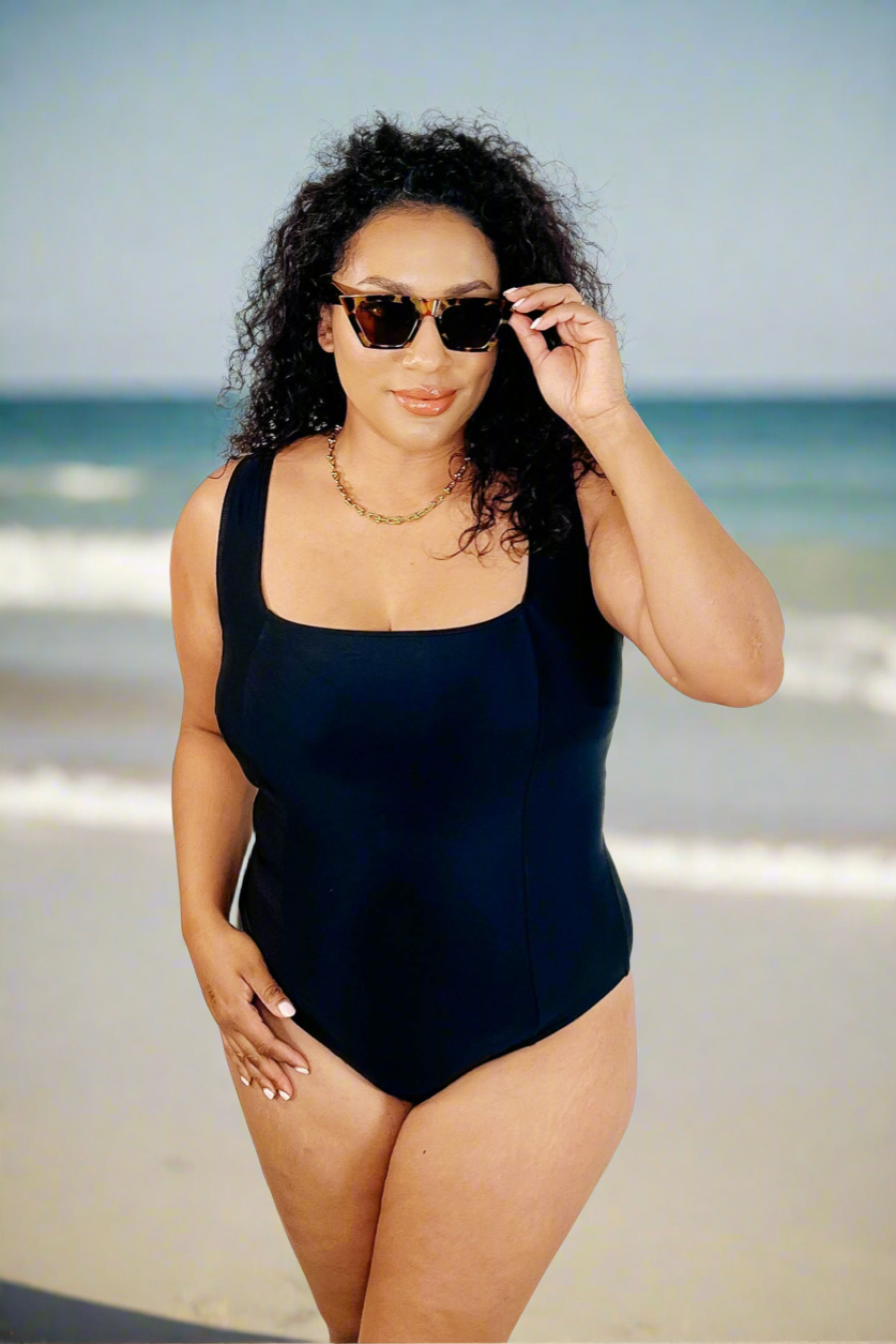 Barcelona Lace Up One Piece Swimsuit