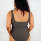 Cape Town Asymmetrical Stripe Swimsuit