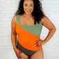 Cape Town Asymmetrical Stripe Swimsuit