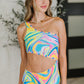 Marble Cutout One-Piece Swimsuit