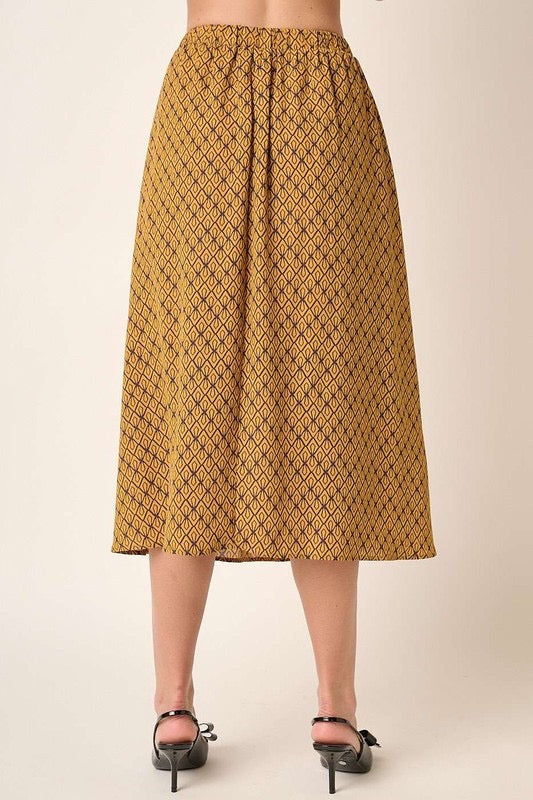 Mittoshop Mustard Midi Skirt