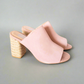 Helena Heeled Sandal in Blush Suede