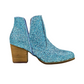 In My Feels Glitter Booties in Blue
