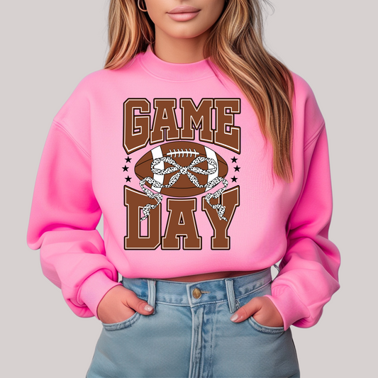 Gameday Girly Football Crew Sweatshirt