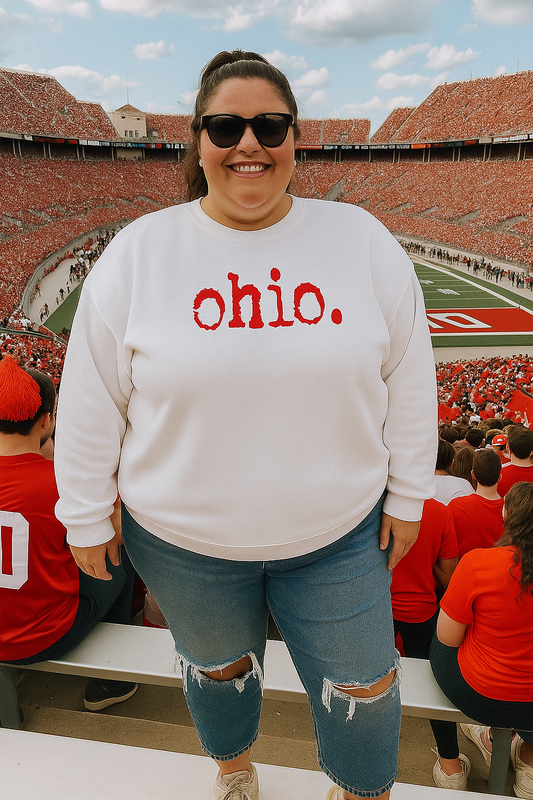 Plus Size Ohio. Game Day Crew Sweatshirt