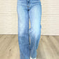 High Rise Vintage Wash Retro Wide Leg