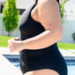 V-Neck Ruffle Detail Swimsuit