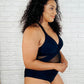 Palma Mesh Detail Halter Swimsuit