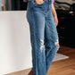 High Rise 90's Straight Jeans in Dark Wash by Judy Blue