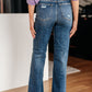 High Rise 90's Straight Jeans in Dark Wash by Judy Blue
