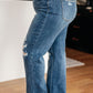 High Rise 90's Straight Jeans in Dark Wash by Judy Blue