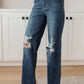 High Rise 90's Straight Jeans in Dark Wash by Judy Blue